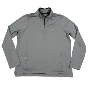 Vineyard Vines On-The-Go Performance Zip Pullover Mens Large Zip Pockets Golf